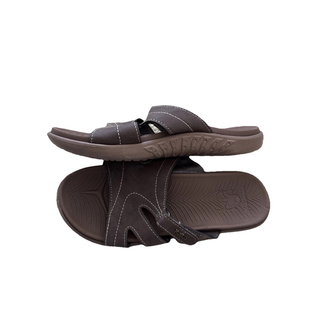 NWT Kuailu Women's Brown‎ Orthopedic Slide Sandals – Size 9 Slip-On Adjustable - Picture 3 of 4
